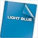 Oxford Clear Front Report Covers, Light Blue, Letter Size, 25 per Box (55801)