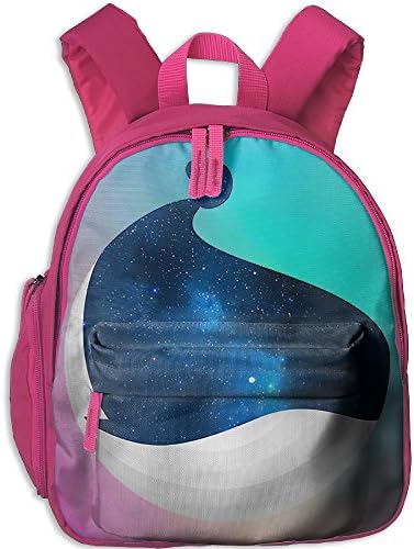 Kids Children Backpack Whale Creative Animal Lightweight Oxford Waterproof School Book Bag Double Zipper Closure