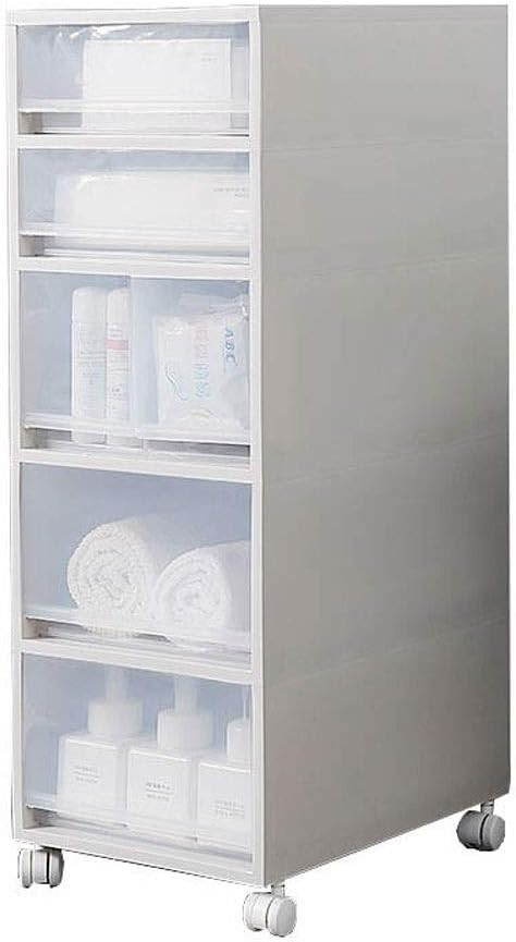 Amazon Com Ranranjj 5 Drawer Narrow Tower Plastic Drawer Medium