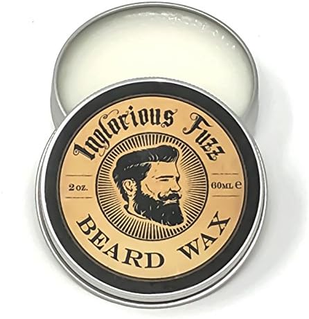 Premium Vintage Beard Wax by Inglorious Fuzz - All-Natural Vegan Friendly Facial Hair Styling Beeswax Balm for Men - Beard and Mustache Care for True Gentlemen - 2 ounce