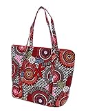 Belvah Quilted Floral Paisley Large Tote Bag (J2)