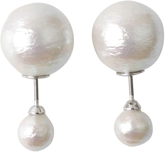 Amazon Cream Dot クリームドット バックキャッチパールピアス コットンパール シルバー 6mm ピアス 通販