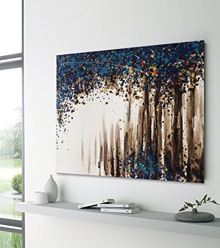 UAC WALL ARTS Watercolor Woods Hand Painted Canvas Wall Art 