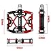 LX LERMX Bike Pedals, Universal Mountain Bicycle Pedals Platform Cycling Ultra Sealed Bearing Aluminum Alloy Flat Pedals 9/16