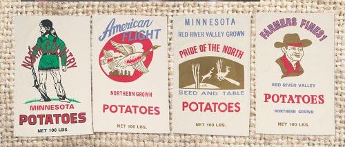Moda Retro Potato Sack Towels (Set of 4)