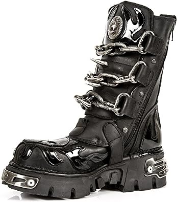 botas de cuero diseño de Calavera