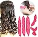 20 Hair Rollers Curlers Night Sleep Foam Hair Curler Rollers Flexible Soft Pillow DIY Sponge Styling Tools with Free Facial Hair Remover