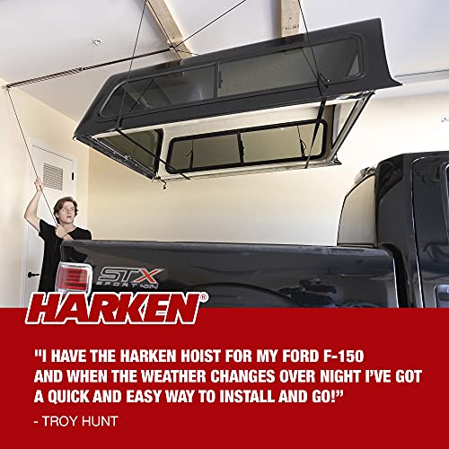 HARKEN - Truck Cap Overhead Garage Storage Hoist, Self-Leveling, Safe
