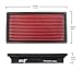 Upgr8 U8701-1202 Hd PRO OEM Replacement High Performance Dry Drop-in Panel Air Filter Red