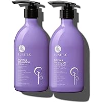Luseta Biotin Shampoo and Conditioner Set for Hair, Infused with Argan Oil to Hair Sulfate Free for All Hair Types 2x500ml