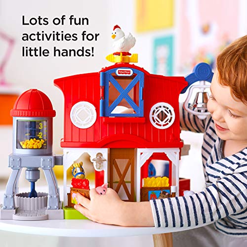 51crC8cesXL - Fisher-Price Little People Caring for Animals Farm Playset