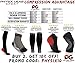 Physix Gear Calf Compression Sleeves for Women and Men - Calf Compression Sleeve for Running, Provides Calf Support and Shin Splints comfort, Compression Sleeves Calf for Enhanced, Black/Grey, S/M