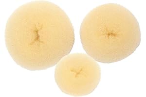 3PCS(Small+Medium+Large) Women Hair Bun Maker Styler Rings Donut Buns Doughnut Shaper Chignon Former Bun Updo Hair Styling Ac