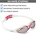Olympia Nation Pro Swim Goggles - Pink with Mirrored Lenses