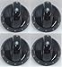 Top Burner Knob, 4 Pack, for Frigidaire, Tappan, AP4322122, PS1991531, 316220009
