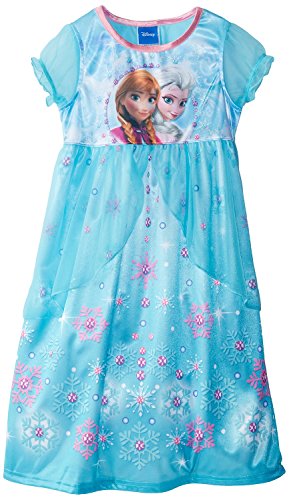 Disney Little Girls' Elsa Blue Costume Nightgown