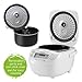 Panasonic 5 Cup (Uncooked) Rice Cooker with Pre-Programmed Cooking Options for Brown Rice, White Rice, and Porridge or Soup - 1.0 Liter - SR-CN108 (White)
