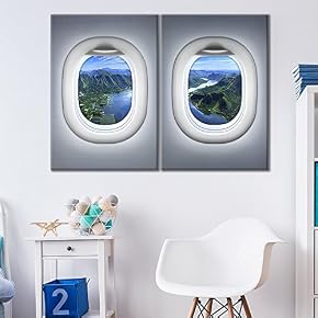 2 Panel Grey Plane Window Seat Agricultural Farm...