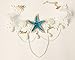 Bodermincer Summer Beach Style Bohemia Wedding Flower Head Wreath for Woman Party Mermaid Sea Star Starfish Decorations Charm Hairbands Mermaid Hair Accessories Mermaid Costume (Starfish Necklace)