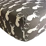 Danha Premium Fitted Cotton Crib Sheet With Deer