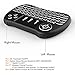 Rii 10038-QP i8+ Mini Wireless 2.4G Backlight Touchpad Keyboard with Mouse for PC/Mac/Android, Black