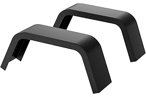 EcoExplorer Single Axle Trailer Fenders, 2 Pack, 32x13x9 Inch, Fits 14"-16" Tires, Heavy Duty 14 Gauge Steel, Silver, Bottom Left, Compatible with Most Trailers