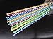 KKMO 12 PCS BPA-Free Reusable Plastic Thick Drinking Party Stripe Straws for Mason Jar Yeti