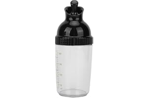 Salad Dressing Container, Safe Salad Dressing Shaker Easy to Operate Prevent Leakage with Lid for Kitchen (Black)