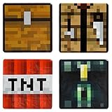 JINX Minecraft Overworld Collectible 4-Button Set, 1.5