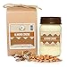Aira Soy Candles – Organic, Kosher, Vegan, in Mason Jar w/Therapeutic Grade Essential Oil Blends – Hand-Poured 100% Soy Candle Wax – Paraffin Free, Burns 110+ Hours – Almond Creme -16 Ouncesthumb 1