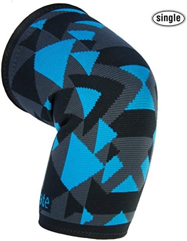 Actervate compression knee sleeve brace | men &amp; women | Triangle | support protection for sport, running, basketball hiking &amp; crossfit wraps for yoga. Orthopedic arthritis knee relief (Medium, Blue)