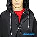 Wealers Emergency Adult Heavy Duty Lightweight PVC Trench Raincoat – Reusable| Portable| Compact| Adjustable Hood| Flap Pockets| Comes with a Small Carrying Bag (Black, Medium - Length: 44 inches)