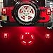 Spare Tire Brake Light Wheel Light 3rd Third Brake Light for Jeep Wrangler 2007-2017 JK JKU YJ TJ,Red Lightthumb 3