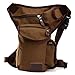ELEGIANT New Men Multi-Purpose Racing Drop Leg Bag Motorcycle Outdoor Bike Cycling Thigh Tactical Bag Brown