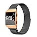 bayite for Fitbit Ionic Bands, Stainless Steel Milanese Loop Metal Replacement Strap with Unique Magnet Lock Accessories for Fitbit Ionic Small Black
