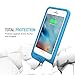 iPhone 6S Battery Case, iPhone 6 Battery Case [Ultra Thin 12.9mm] - UNU DX-Free iPhone 6 Battery Case 4.7 inch [White/Blue] - MFI Apple Certified 2400mAh External Protective Portable Charger Case
