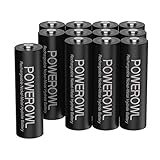 POWEROWL Rechargeable AA Batteries, 2800mAh High Capacity Double A Batteries 1.2V NiMH Low Self Discharge (Pack of 12)