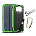 QueenAcc 15000mAh Solar Charger, Solar Power Bank with LED Flashlight Portable Charger, Backup Solar Power Pack, Dual USB Port Solar Battery Charger for Smart phones and Other USB Devices(green)