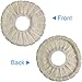Tatuo Bathroom Soft Thicker Warmer Toilet Seat Cover Pads Stretchable Washable Cloth Toilet Seat Cushion (Brown)