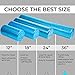 Day 1 Fitness High Density Muscle Foam Rollers - Sports Massage Rollers for Stretching, Physical Therapy, Deep Tissue, Myofascial Release - Ideal for Exercise and Pain Relief – Solid Blue, 36”