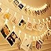 Magnoloran Led Photo Clip Remote String Lights, 40 LEDs Fairy Twinkle String Lights, Wedding Party Home Decor Lights for Hanging Photos, Cards and Artwork (14 Feet, Warm White)