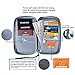 NO.2 BAG Travel Wallet Passport Holder RFID Document Organizer Waterproof Family Passport Holder Blocking Document Organizer Bag 9.1 x 5.2 x 1.2 inch Gray