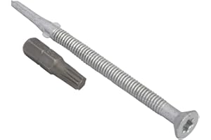 FORGEFIX TechFast Heavy Duty Timber to Steel Roofing Screws | 5.5 x 85mm | Elementech | Bag 50