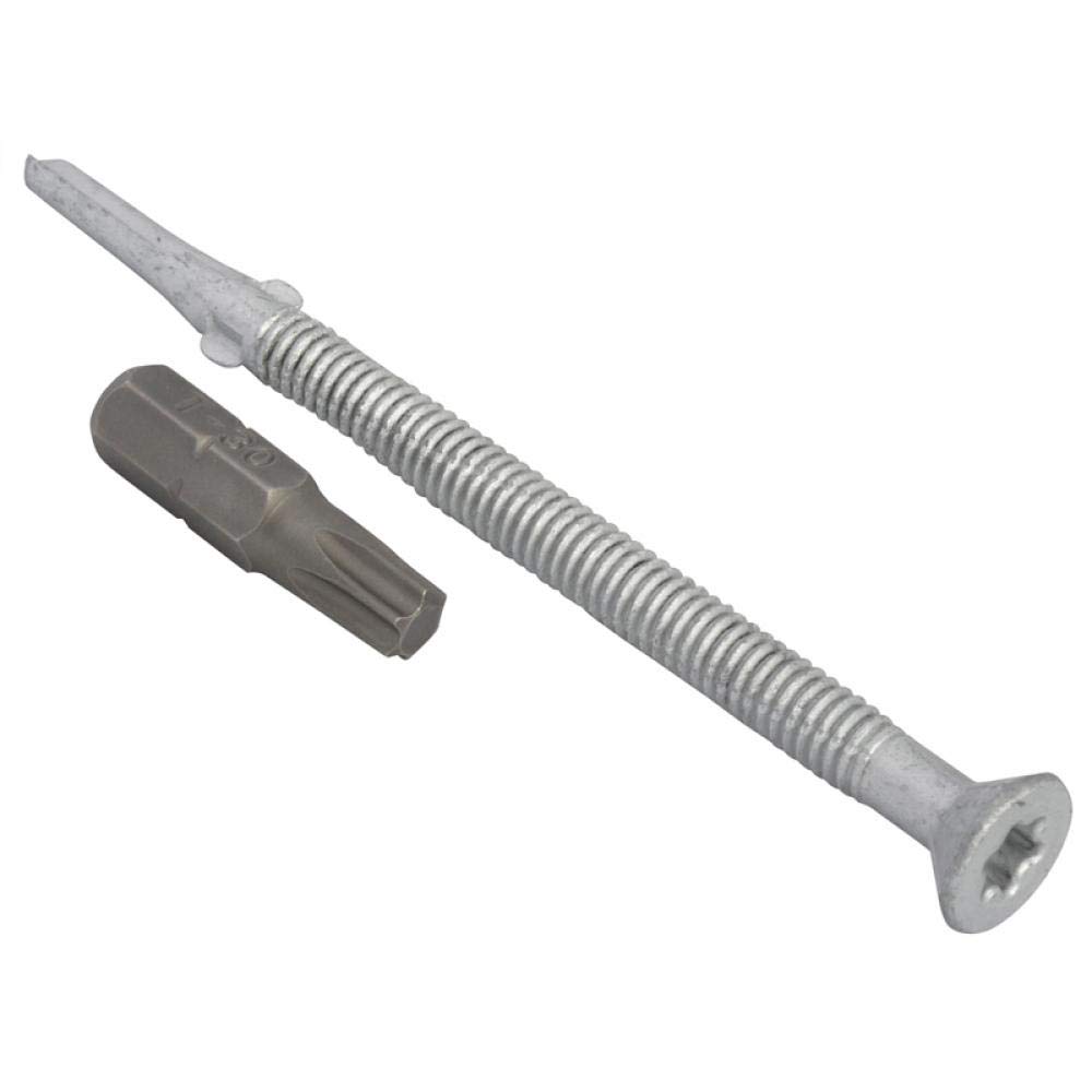 TechFast Heavy Duty Timber to Steel Roofing Screws | 5.5 x 85mm | Elementech | Bag 50