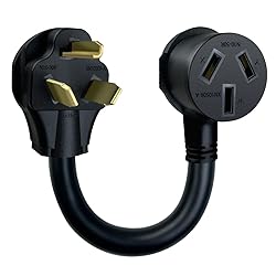 NEMA 10-30P Dryer Male to 10-50R Electrical Stove