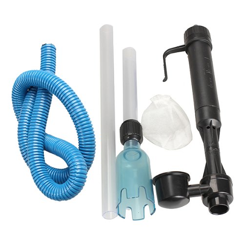 Buy QJ Aquarium Battery Syphon Operated Fish Tank Vacuum Gravel Water