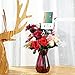Maitys Floral Card Holder Picks 12.2 Inches Plastic Straight Head Floral Photo Sticks Clear Fork Shaped Flower Place Card Holders for Bouquet Arrangement Mother's Day Wedding Birthday Party Decoration