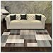 Superior Indoor Runner Area Rug, Jute Backed, Perfect for Entryway, Office, Living/Dining Room, Bedroom, Kitchen, Modern Geometric Patchwork Floor Decor, Clifton Collection, 2'7