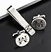 ZUNON Adult Unisex Silver Cufflinks - I Love You to the Moon & Back Engraved Wedding Groom Husband Boyfriend Best Man Tie Clip Tack Bar (I love you)
