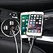 DYTesa Explosion-Proof Dual USB Port Car Cup Charger with Dual 80W Cigarette Output,LED Display,45CM Cable